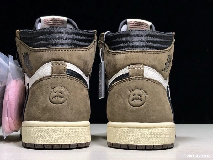 Rep High 100 'Mocha' x CD4487 OG - Retro Scott Air 1 Jordan Travis 0809